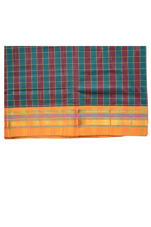 Ilkal Checks saree