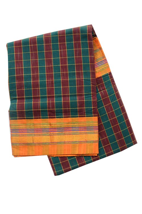 Ilkal Checks saree