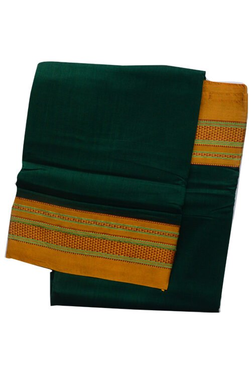 Plain chikki Border Saree