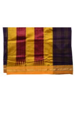 checks and strips chikki Border Sarees