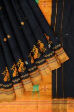 Ilkal Silk by Cotton Kasuti Work Saree