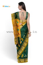 Ilkal Silk by Cotton Kasuti Work Saree