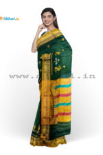 Ilkal Silk by Cotton Kasuti Work Saree