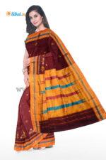 Ilkal Silk by Cotton Kasuti Work Saree