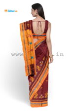 Ilkal Silk by Cotton Kasuti Work Saree