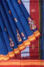 Ilkal Silk by Cotton Kasuti Work Saree