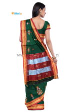 Ilkal Silk by Cotton Kasuti Work Saree