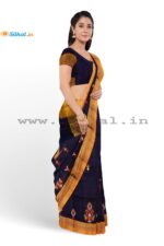 Ilkal Silk by Cotton Kasuti Work Saree