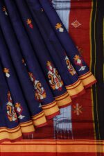 Ilkal Silk by Cotton Kasuti Work Saree