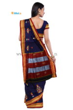 Ilkal Silk by Cotton Kasuti Work Saree