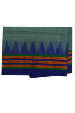 Ilkal Silk by Cotton Plain temple Border Saree