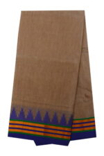 Ilkal Silk by Cotton Plain temple Border Saree