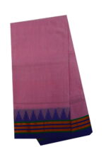 Ilkal Silk by Cotton Plain temple Border Saree