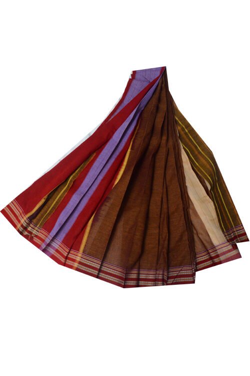 Ilkal Pure Cotton Plain Saree