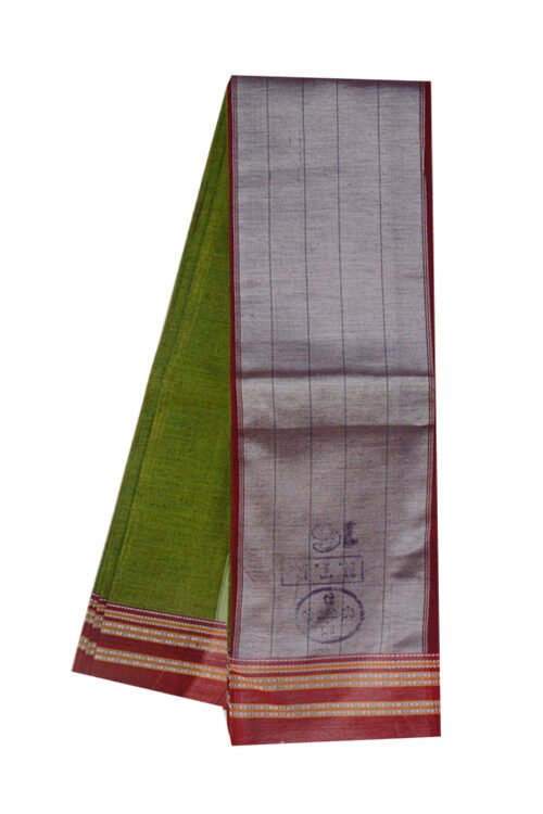 Ilkal Pure Cotton Plain Saree