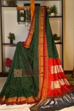 Ilkal Handloom Silk by Cotton Small Checks Chikki Paras Saree