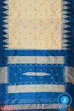PRE-ORDER: ILKAL HANDLOOM LUXURY DADI TIRKI TEMPLE BORDER BUTTA SILK SAREE