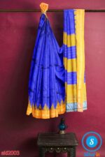 PRE-ORDER: ILKAL HANDLOOM LUXURY DADI TIRKI TEMPLE BORDER SILK SAREE