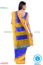 PRE-ORDER: ILKAL HANDLOOM LUXURY DADI TIRKI TEMPLE BORDER SILK SAREE