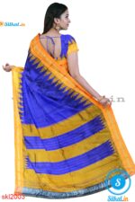 PRE-ORDER: ILKAL HANDLOOM LUXURY DADI TIRKI TEMPLE BORDER SILK SAREE