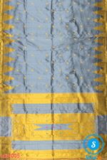 PRE-ORDER: ILKAL HANDLOOM LUXURY DADI TIRKI TEMPLE BORDER BUTTA SILK SAREE