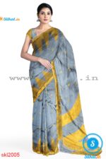 PRE-ORDER: ILKAL HANDLOOM LUXURY DADI TIRKI TEMPLE BORDER BUTTA SILK SAREE