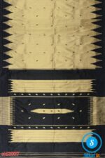 PRE-ORDER: ILKAL HANDLOOM LUXURY DADI TIRKI TEMPLE BORDER BUTTA SILK SAREE