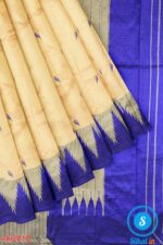 PRE-ORDER: ILKAL HANDLOOM LUXURY DADI TIRKI TEMPLE BORDER BUTTA SILK SAREE