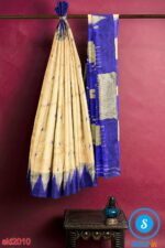 PRE-ORDER: ILKAL HANDLOOM LUXURY DADI TIRKI TEMPLE BORDER BUTTA SILK SAREE