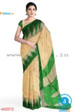 PRE-ORDER: ILKAL HANDLOOM LUXURY DADI TIRKI TEMPLE BORDER BUTTA SILK SAREE