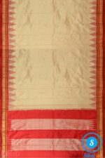 PRE-ORDER: ILKAL HANDLOOM LUXURY DADI TIRKI TEMPLE BORDER SILK SAREE
