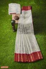 ILKAL HANDLOOM LUXURY DADI TIRKI WEDDING SAREE