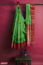 ILKAL HANDLOOM LUXURY DADI TIRKI WEDDING SAREE