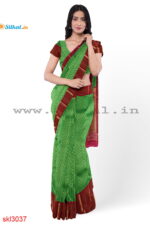 ILKAL HANDLOOM LUXURY DADI TIRKI WEDDING SAREE
