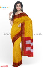 ILKAL HANDLOOM LUXURY DADI TIRKI TEMPLE BORDER SAREE