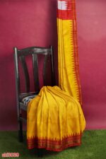 ILKAL HANDLOOM LUXURY DADI TIRKI TEMPLE BORDER SAREE