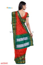 ILKAL HANDLOOM LUXURY DADI TIRKI TEMPLE BORDER SAREE