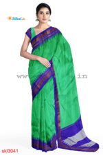 ILKAL HANDLOOM LUXURY DADI TIRKI TEMPLE BORDER SAREE