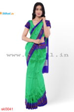 ILKAL HANDLOOM LUXURY DADI TIRKI TEMPLE BORDER SAREE
