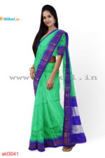 ILKAL HANDLOOM LUXURY DADI TIRKI TEMPLE BORDER SAREE