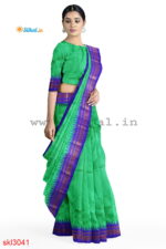 ILKAL HANDLOOM LUXURY DADI TIRKI TEMPLE BORDER SAREE