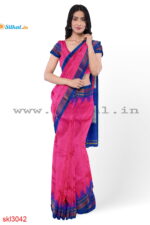 ILKAL HANDLOOM LUXURY DADI TIRKI TEMPLE BORDER SAREE