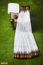 ILKAL HANDLOOM LUXURY DADI TIRKI TEMPLE BORDER SAREE