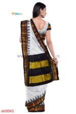 ILKAL HANDLOOM LUXURY DADI TIRKI TEMPLE BORDER SAREE