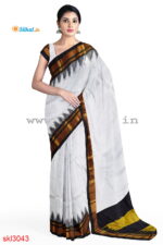 ILKAL HANDLOOM LUXURY DADI TIRKI TEMPLE BORDER SAREE