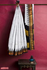 ILKAL HANDLOOM LUXURY DADI TIRKI TEMPLE BORDER SAREE