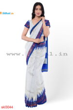 ILKAL HANDLOOM LUXURY DADI TIRKI TEMPLE BORDER SAREE