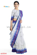 ILKAL HANDLOOM LUXURY DADI TIRKI TEMPLE BORDER SAREE