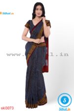 ILKAL HANDLOOM SILK BY COTTON CHIKKI PARAS SAREES
