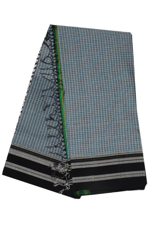 Ilkal Silk by Cotton Big Checks Sarees